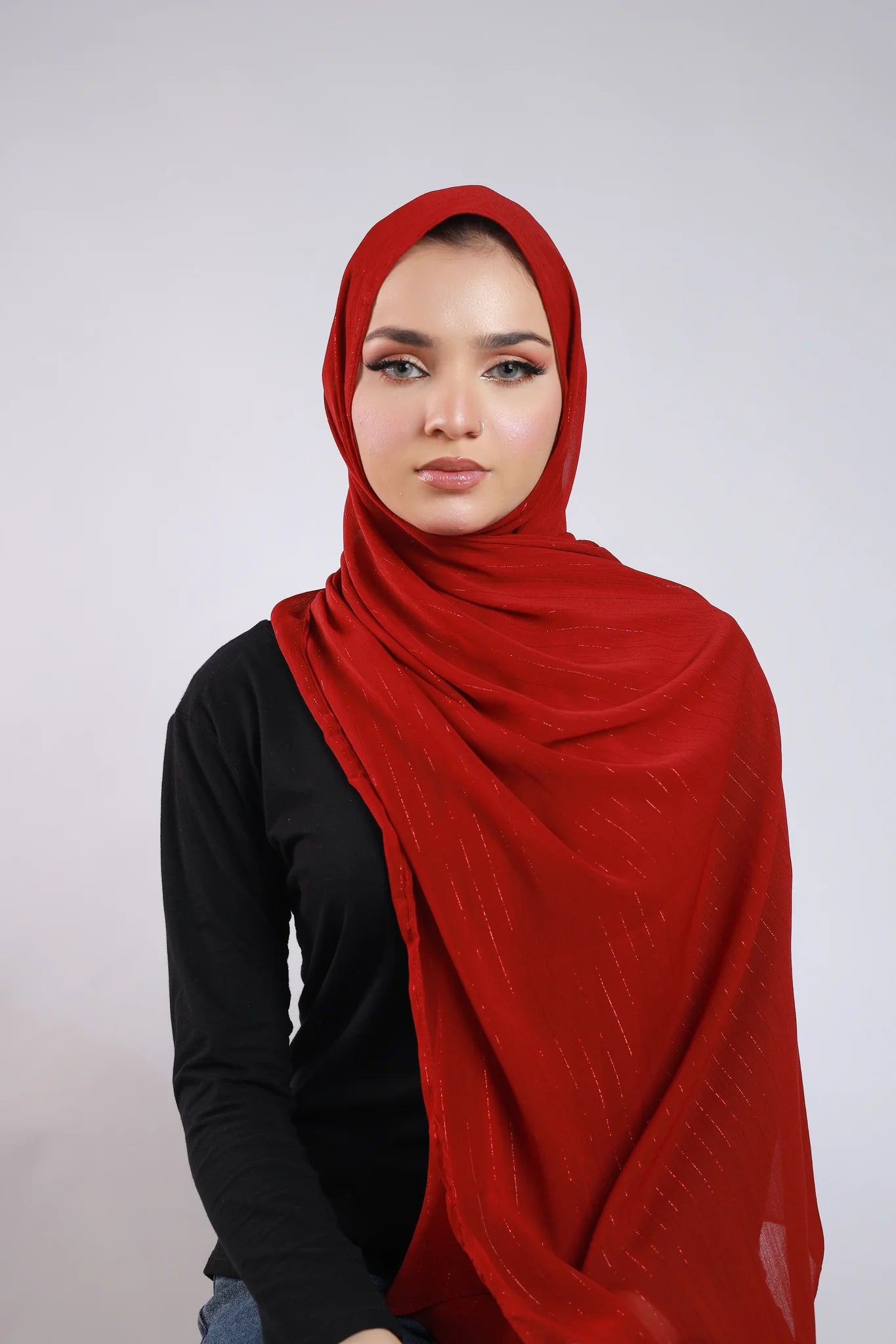 Instant Hijab With Attached Inner Cap - Design Code: ICAP-0007