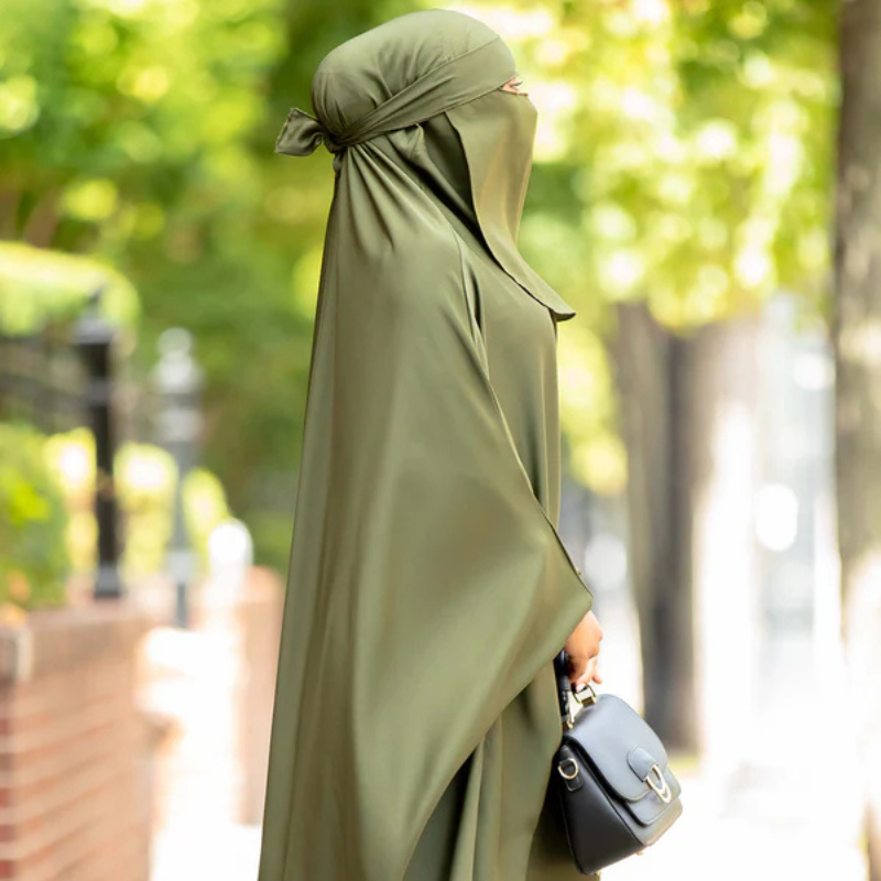 Modest & Elegant 3-Piece Jilbab Abaya Set | Design Code - #AS- JB0006