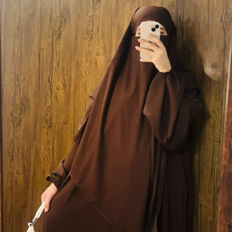 Modest & Elegant 3-Piece Jilbab Abaya Set | Design Code - #AS- JB0012