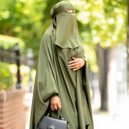 Modest & Elegant 3-Piece Jilbab Abaya Set | Design Code - #AS- JB0006