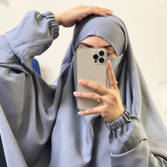Modest & Elegant 3-Piece Jilbab Abaya Set | Design Code - #AS- JB0009